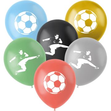 Ballonnen voetbal feestje, 6x