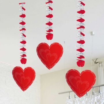 Conflict Structureel papier Versiering Valentijnsdag - Decoratie hartjes