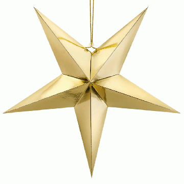 Kerstster goud 70 cm